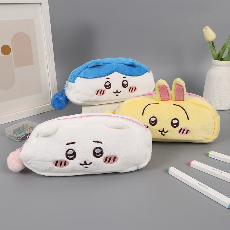 Miaoni Koreai stílusú rövid plüss tolltartó, uniszex, gyártó Qiuyi