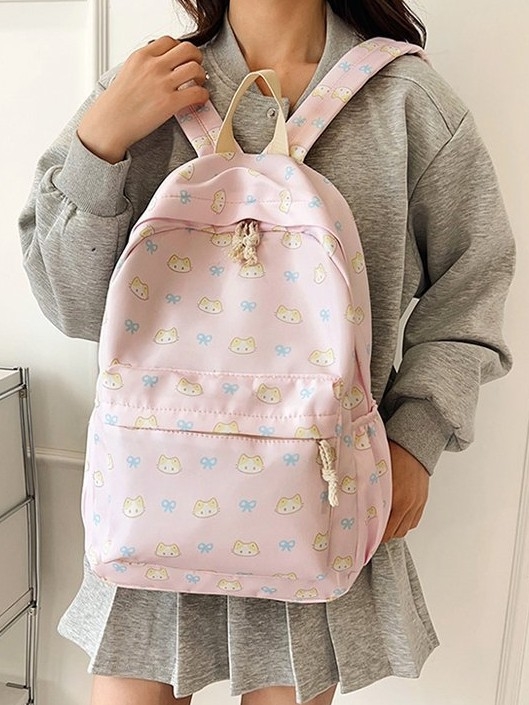 Zeyue unisex Oxford kuprinė su gyvūnų raštu, nailoninis pamušalas