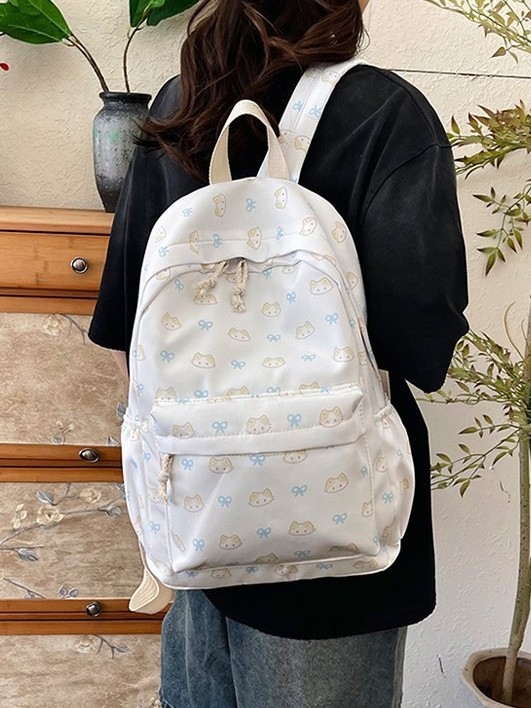 Zeyue unisex Oxford kuprinė su gyvūnų raštu, nailoninis pamušalas