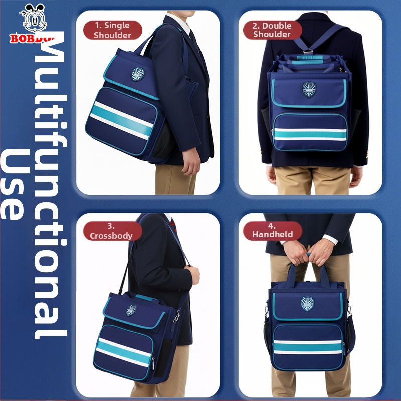 Oxford audinio mokymosi krepšys, dryžuotas raštas, nailoninė vidinė danga, unisex, skirtas užklasinėms užsiėmimams