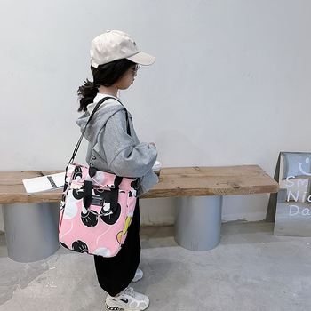 Vaikų pečių krepšys su Mickey Mouse motyvu, nylonas, ultralengvas, patvarus