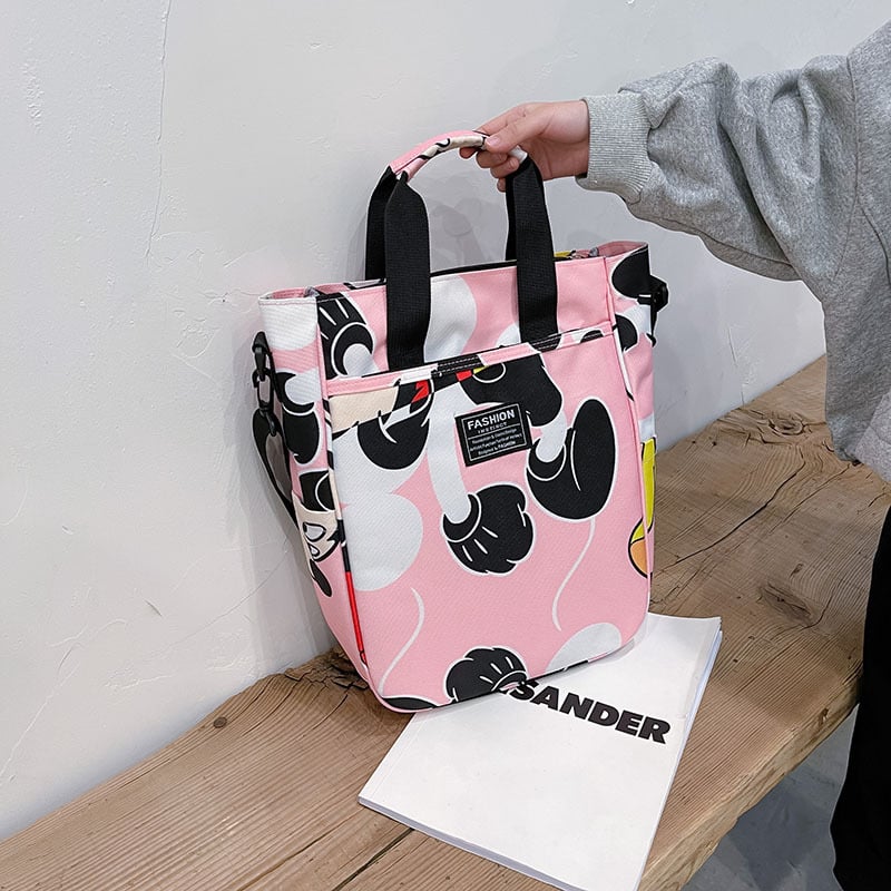 Vaikų pečių krepšys su Mickey Mouse motyvu, nylonas, ultralengvas, patvarus