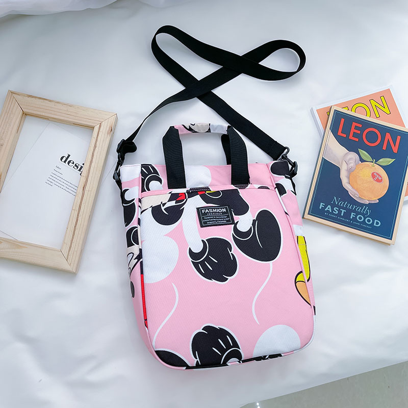 Vaikų pečių krepšys su Mickey Mouse motyvu, nylonas, ultralengvas, patvarus