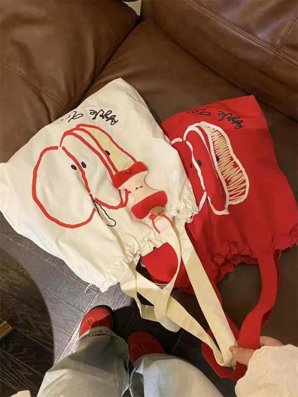 Torba tote sa šnúrom od najlona za slobodno vrijeme putovanja (vertikalni četverokutni oblik; vanjska džep; dvostruke naramenice; podstava od poliestera; mekana)