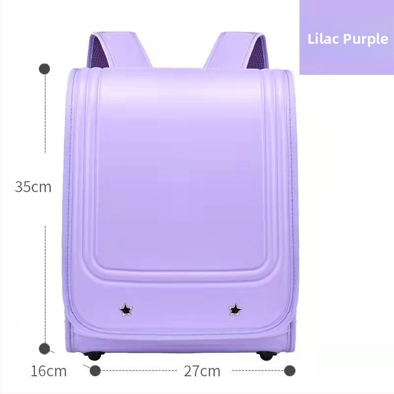 Bērnu mugursoma ar muguras atbalstu, PU materiāls, gaisa spilvenu siksnas, piemērots 1.–2. klasei, pavasaris 2024