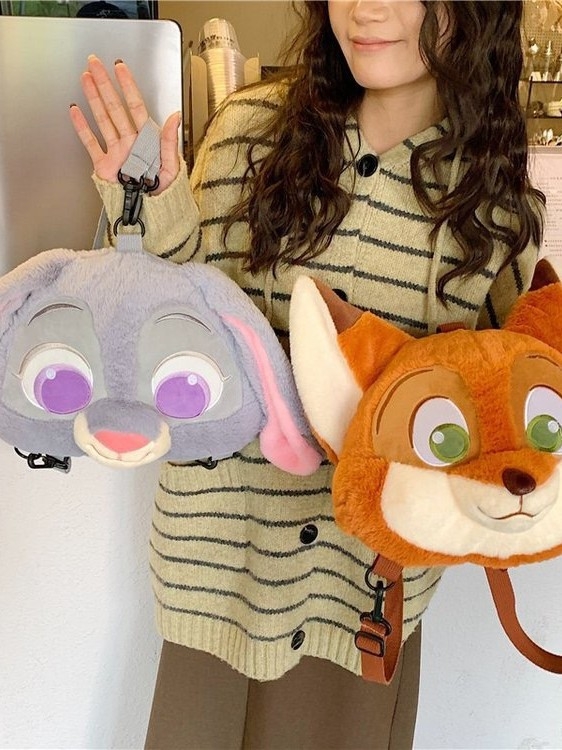 Plišani ruksak Zootopia s likovima Judy Hopps i Nicka Wildea — slatki likovi, svestrani ruksak