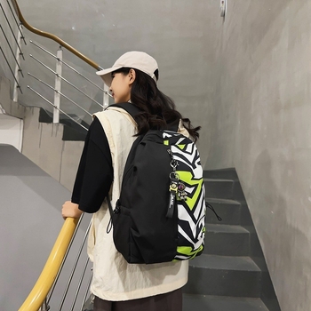 Graffiti ihletésű nylon hátizsák uniszexeknek, ultrakönnyű, utazáshoz, kapacitás kevesebb mint 20 L