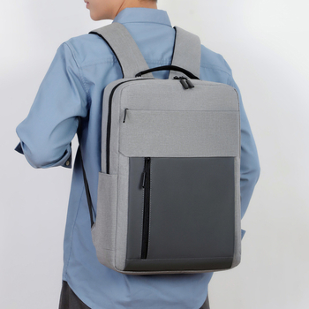 Unisex ruksak za poslovni laptop s Oxford tkaninom, kompatibilan s 15-inčnim prijenosnikom, remeni s zračnim jastučićem