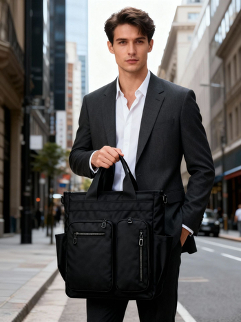 LUCKY BAT ultra-lagan ruksak za laptop, 20–35L kapacitet, Oxford platno, zakrivljeni naramenice, gradski minimalistički stil