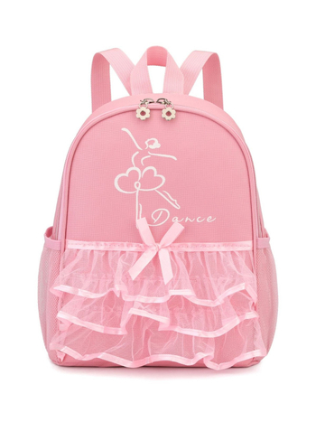 Meitenēm paredzēta deju soma ar mežģīnēm, baleta un latīņu dejas somas, lielas ietilpības, teksta personalizācija