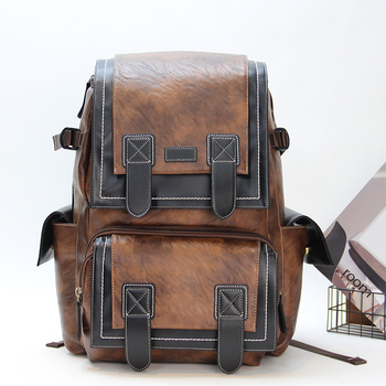 Ruksak, unisex, kapacitet 20–35L, vodootporna PU koža, kompatibilan s 14-inčnim prijenosnim računalom