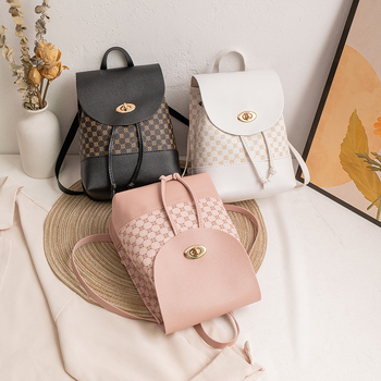 Mini ruksak Svjež i sladak stil, PU materijal (Sezona: Ljeto 2022; Otvaranje: latch; Vanjski džep: unutarnji patch džep; Sloj: nema)