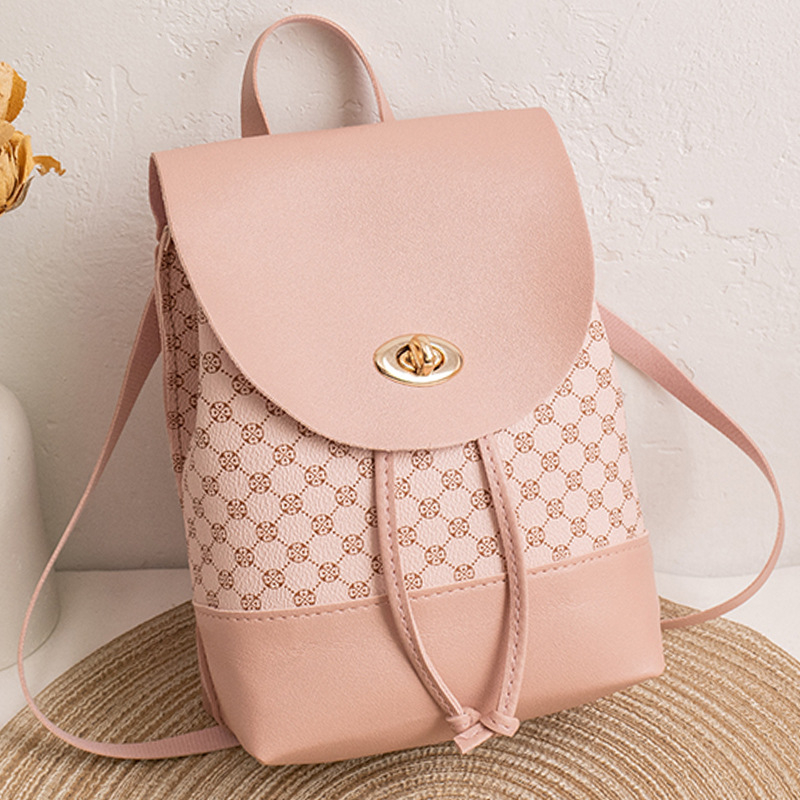 Mini ruksak Svjež i sladak stil, PU materijal (Sezona: Ljeto 2022; Otvaranje: latch; Vanjski džep: unutarnji patch džep; Sloj: nema)