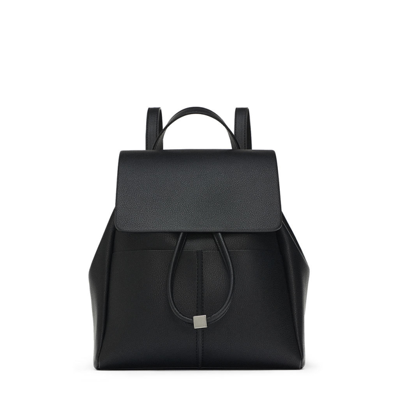 Ženski ruksak – nišni casual putnički ruksak, korejski minimalistički stil, torba za laptop, europsko-američki retro stil (Materijal: PU; Podstava: PU; Način otvaranja: šnir s kopčom; Vanjska torba s poklopcem; Čvrstoća: srednje mek)