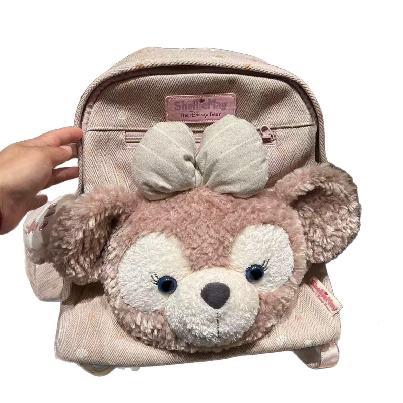 Sherry Mei pliš torba preko ramena, slatkog crtani-stila, velika kapaciteta za učenike, pogodno za 14-inčni laptop