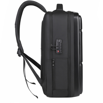 Rucsac unisex cu încărcare USB, 20-35L, încăpător pentru laptop de 16 inch, compartiment uscat-umed, material Oxford