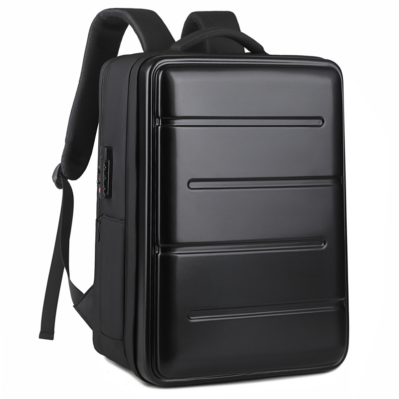 Rucsac unisex cu încărcare USB, 20-35L, încăpător pentru laptop de 16 inch, compartiment uscat-umed, material Oxford