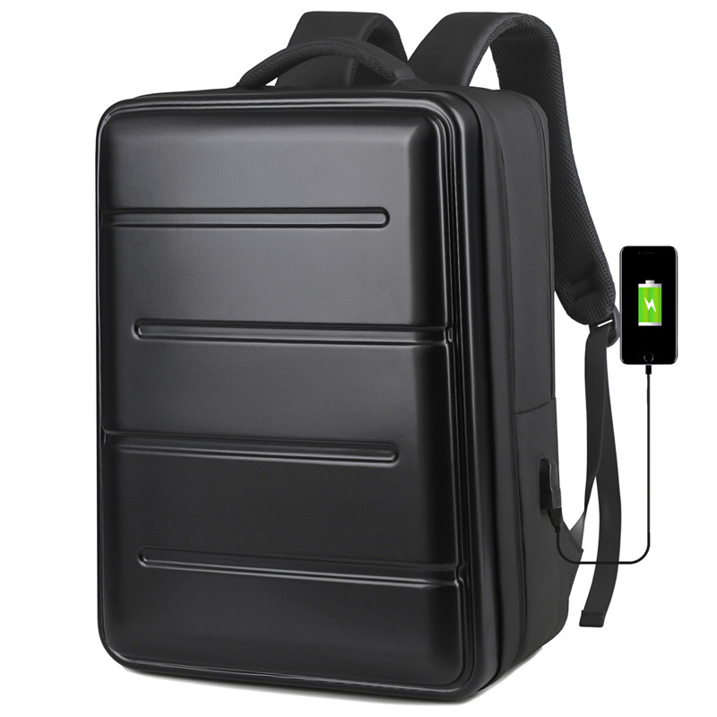 Rucsac unisex cu încărcare USB, 20-35L, încăpător pentru laptop de 16 inch, compartiment uscat-umed, material Oxford