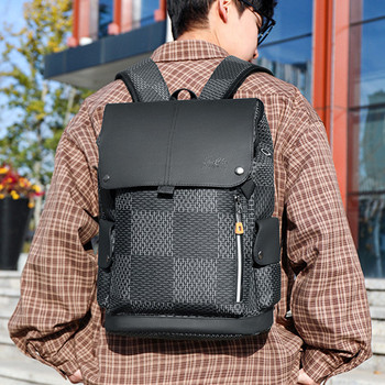 Unisex ruksak za putovanja s pretincom za prijenosno računalo, PU materijal, zapremina 36–55L, otporan na habanje, zakrivljeni naramenici, proljeće 2025