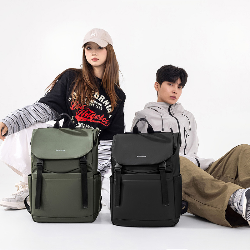 PU ruksak s više pretinaca, kapaciteta 20–35 L, kompatibilan s 16-inčnim laptopom, gradski stil, za slobodno vrijeme i putovanja