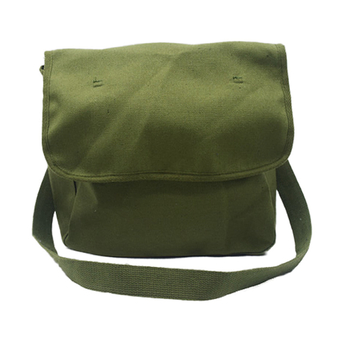 Retro platnasta torba u boji Liberation Green, mali ruksak Crvena Garda, jednodijelna poštanska torba s logom, za odrasle i djecu