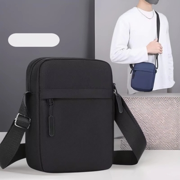 Muška crossbody torba, Ulični stil, Oxford tkanina, Vodootporna i otporna na habanje, Kanlemar