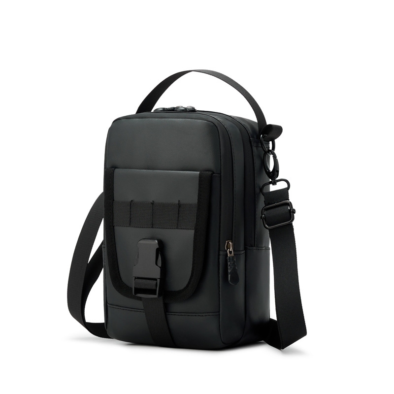 Tesiwei muška crossbody torba – PU vodootporna, ulični stil, jednobojni uzorak