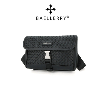 Baellerry muška crossbody torba — PU materijal, vodootporna, otporna na habanje, kompatibilna s 8-inčnim prijenosnim računalom