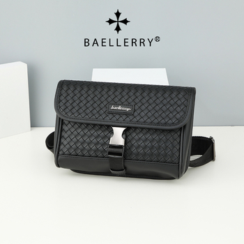 Baellerry muška crossbody torba — PU materijal, vodootporna, otporna na habanje, kompatibilna s 8-inčnim prijenosnim računalom