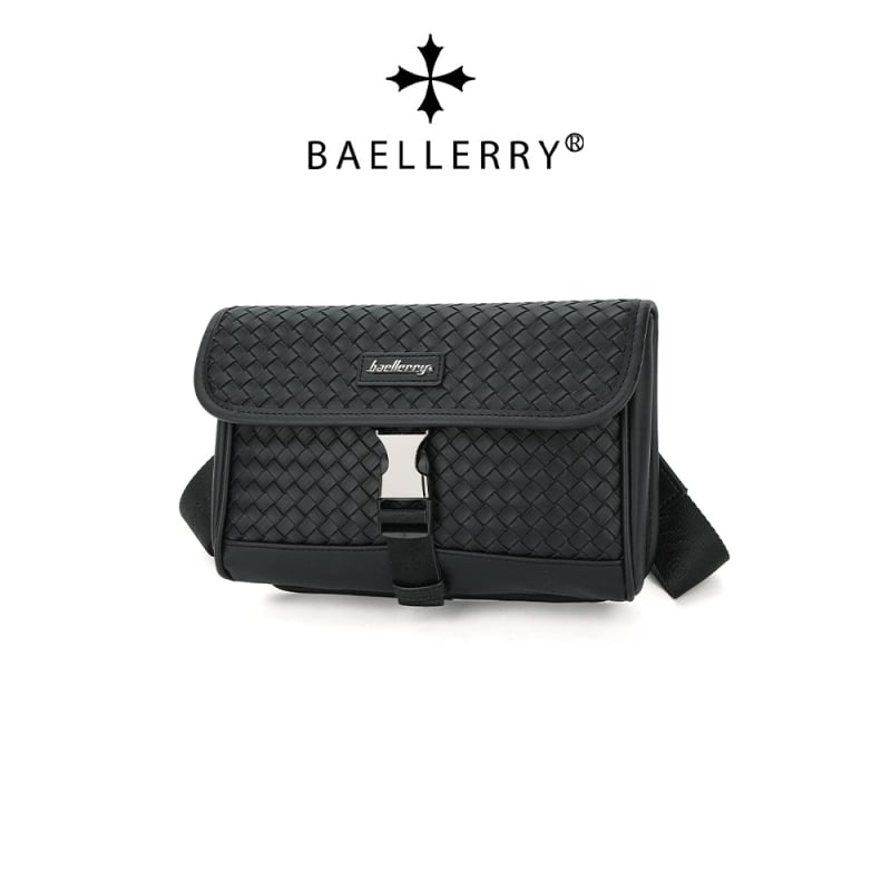 Baellerry muška crossbody torba — PU materijal, vodootporna, otporna na habanje, kompatibilna s 8-inčnim prijenosnim računalom