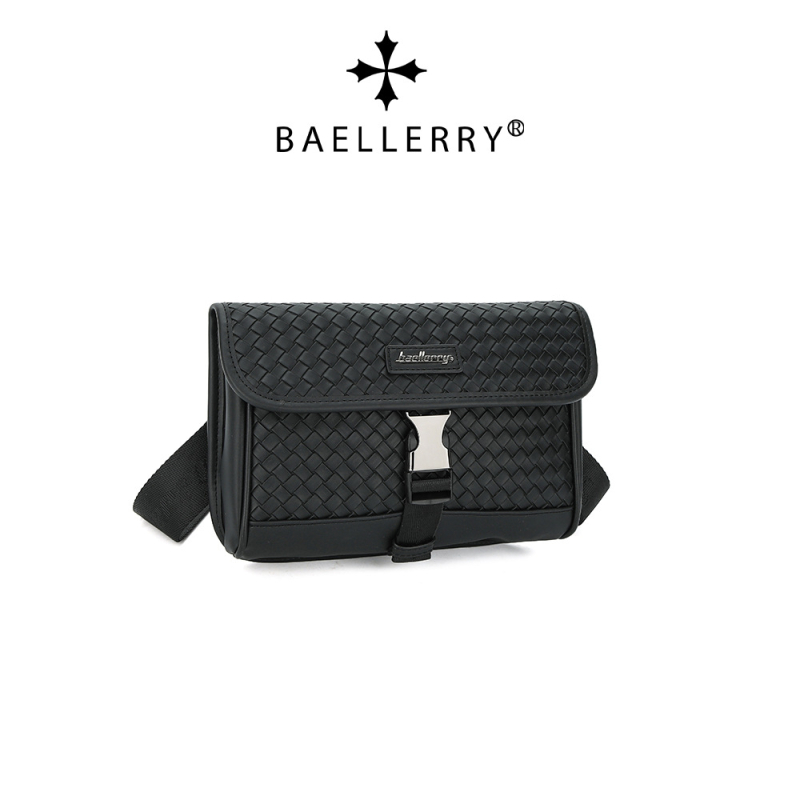 Baellerry muška crossbody torba — PU materijal, vodootporna, otporna na habanje, kompatibilna s 8-inčnim prijenosnim računalom