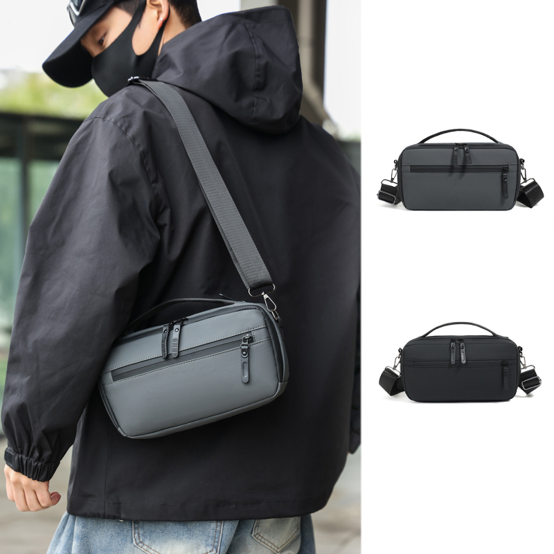 Muška crossbody torba — Oxford platno, vodootporna i otporna na habanje, podstava od poliestera, jedinstven dizajn