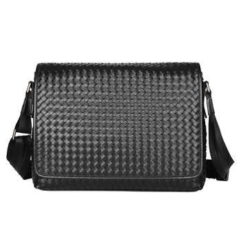 Muška crossbody torba s punim preklopom, messenger torba za rame, ručno pletena