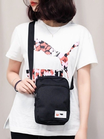 Férfi válltáska - utcai stílus, vászon anyag, poliészter bélés, betűs minta