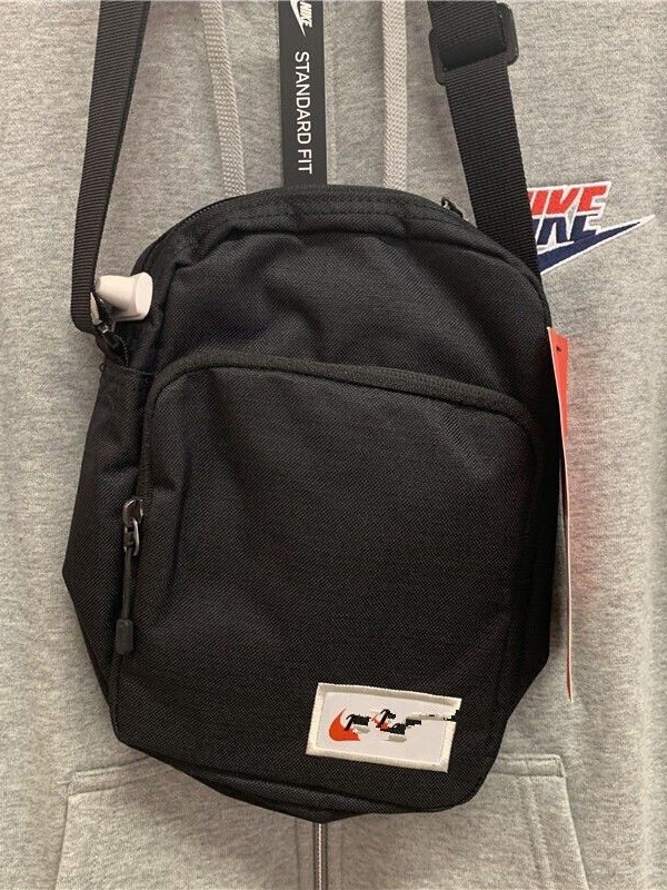 Férfi válltáska - utcai stílus, vászon anyag, poliészter bélés, betűs minta