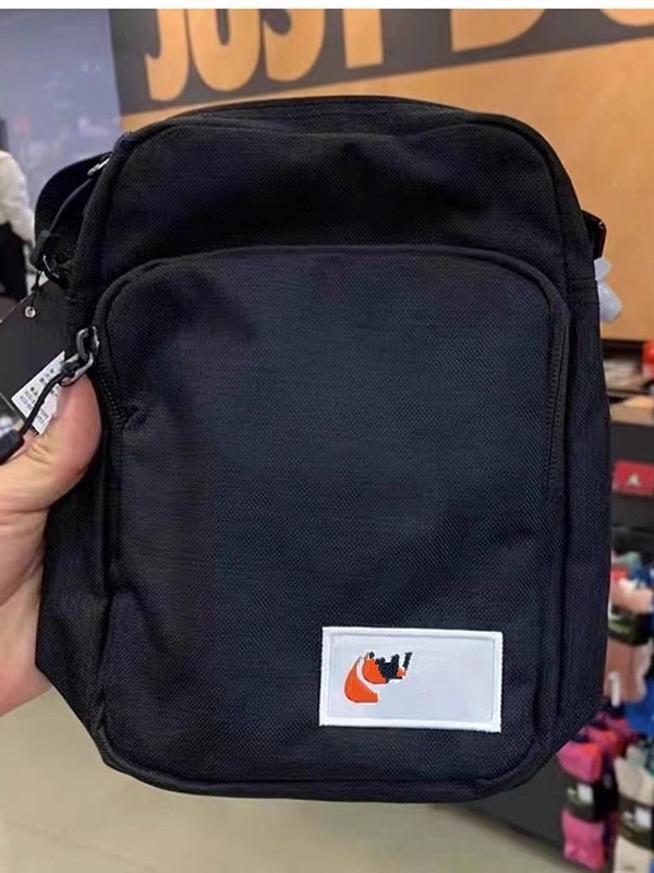 Férfi válltáska - utcai stílus, vászon anyag, poliészter bélés, betűs minta