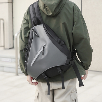 Muška Crossbody torba preko ramena, najlon, podstava iz poliestera, vodootporna, velika kapaciteta, prozračna