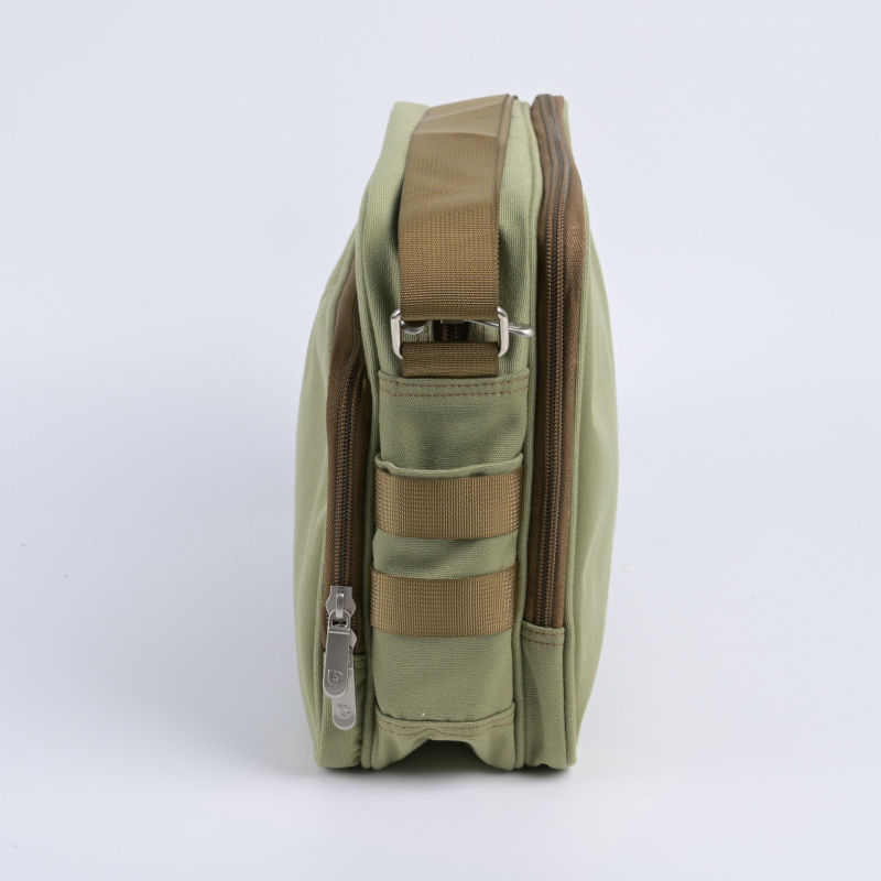 Muška crossbody torba od platna, casual stil, jednobojni uzorak, otporna na habanje, odjeljak za suho/mokro