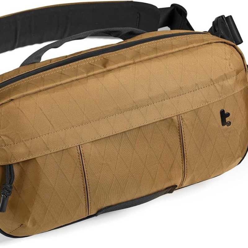 Muška crossbody torba u obliku dijamanta, od najlona, vodootporna, otporna na habanje, s proširivim kapacitetom, zatvarač