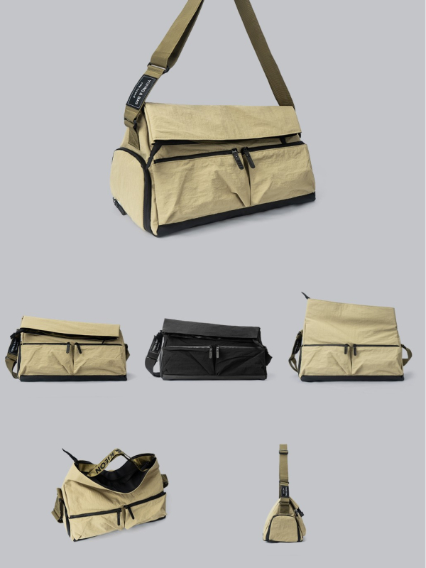 Nylon Putna torba, unisex stil, vodootporna, ultralagana i otporna na habanje, muška crossbody torba