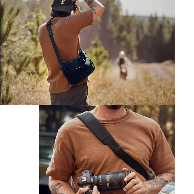 Muška crossbody torba - Oxford materijal, vodoravni kvadratni oblik, zatvaranje na zip, unutarnja džep sa zipom, jedan remen za rame