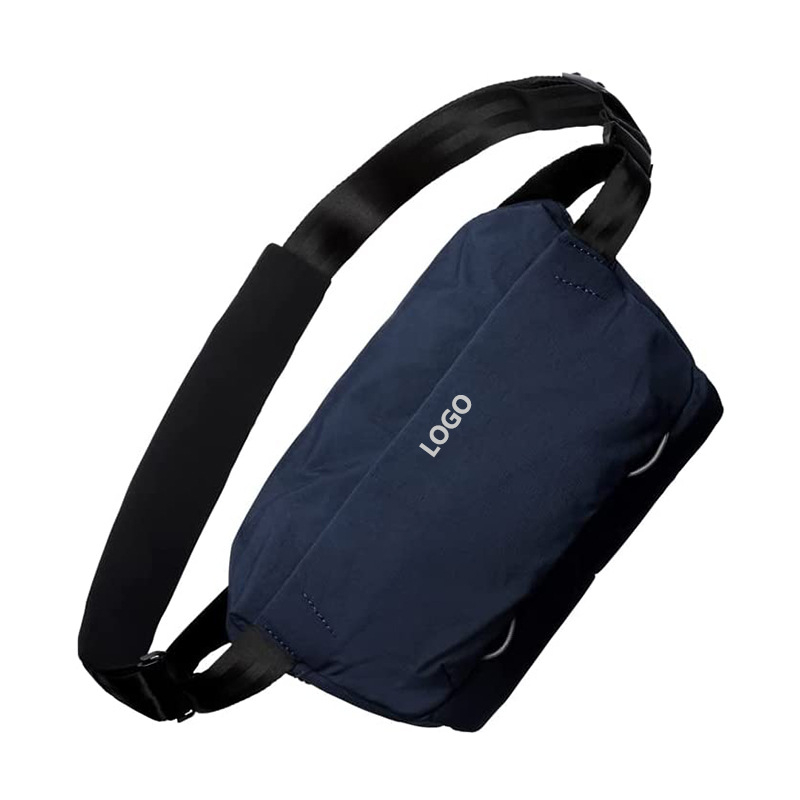Muška crossbody torba - Oxford materijal, vodoravni kvadratni oblik, zatvaranje na zip, unutarnja džep sa zipom, jedan remen za rame