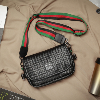 Muška crossbody torba – Ulični stil PU koža, Model 4050, Prozračna, Podstava od poliesteru
