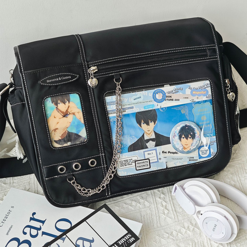 Muška torba preko ramena velikog kapaciteta — poliester uz PU podlogu, antibakterijska, pogodna za rekreacijska putovanja