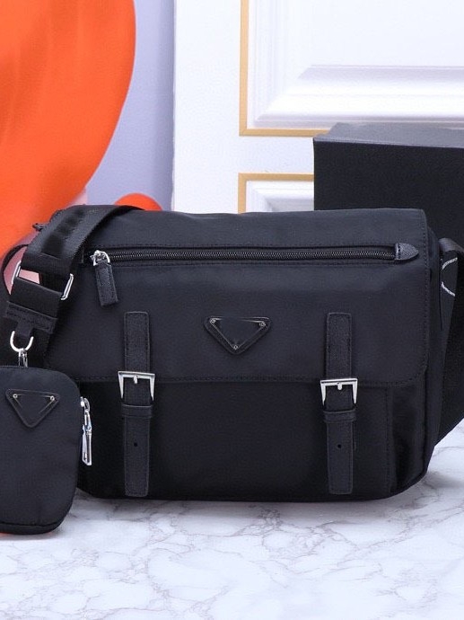 Muška torba za nošenje preko ramena od najlona, gradski minimalistički stil, velik kapacitet, podstava od najlona