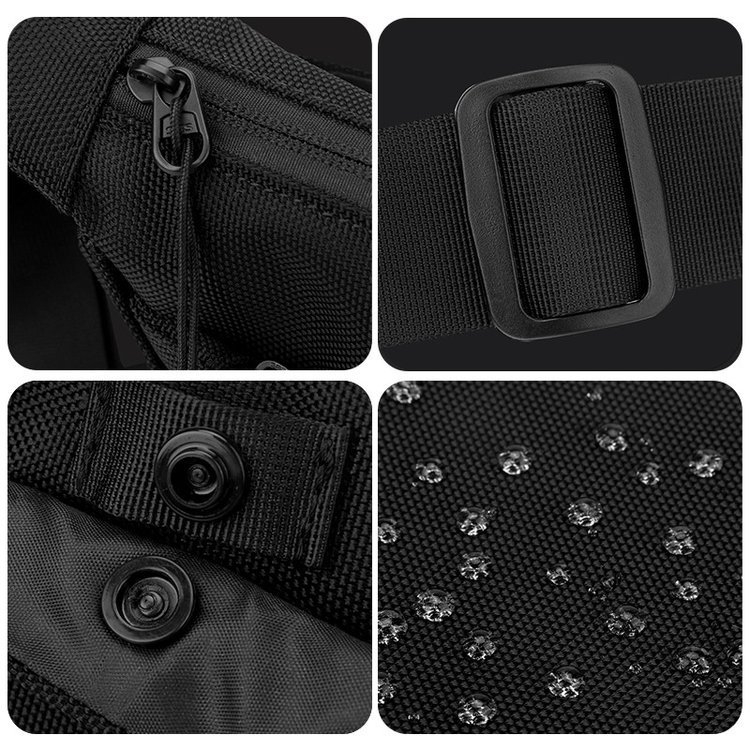 Muška crossbody torba za putovanje, Leisure Travel stil, Oxford platno, otporna na habanje, podstava od poliestera, ljeto 2025