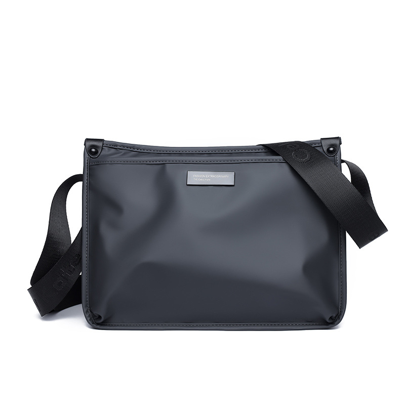 Muška crossbody torba za poslovno svakodnevno korištenje, visokokvalitetni kožni film, vodootporna, ultralak, zaštita kralježnice, kompatibilna s laptopom