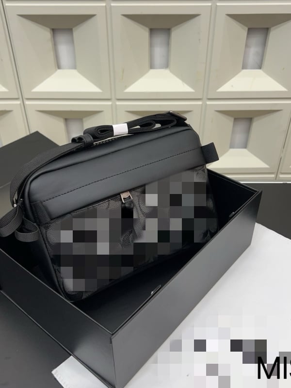 Muška crossbody torba s višestrukim pretincima, prirodna koža, vodootporna, lagana, za 12-inčno prijenosno računalo