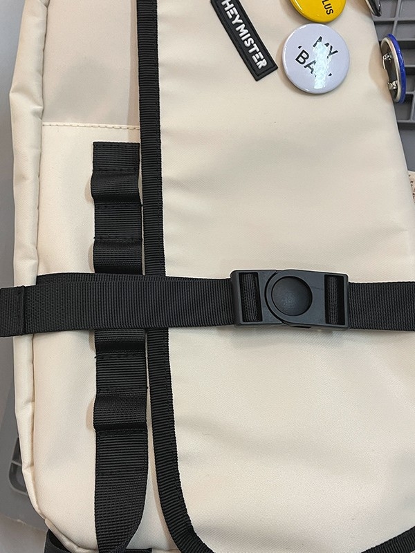 Unisex crossbody torba od prozračnog poliestera, jednobojna boja, podstava od poliestera, casual radni stil, izdanje jesenske 2025, za svakodnevnu upotrebu.