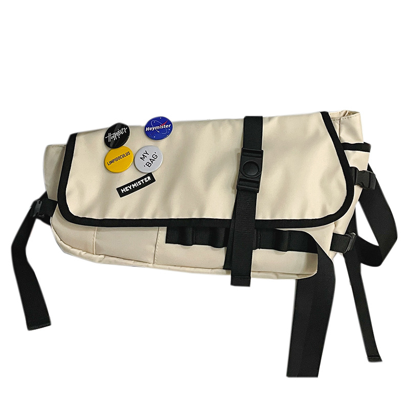 Unisex crossbody torba od prozračnog poliestera, jednobojna boja, podstava od poliestera, casual radni stil, izdanje jesenske 2025, za svakodnevnu upotrebu.